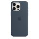 Чехол Apple iPhone 15 Pro Max Silicone Case with MagSafe Storm Blue (MT1P3)