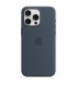 Чехол Apple iPhone 15 Pro Max Silicone Case with MagSafe Storm Blue (MT1P3)
