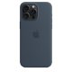 Чехол Apple iPhone 15 Pro Max Silicone Case with MagSafe Storm Blue (MT1P3)