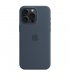 Чехол Apple iPhone 15 Pro Max Silicone Case with MagSafe Storm Blue (MT1P3)