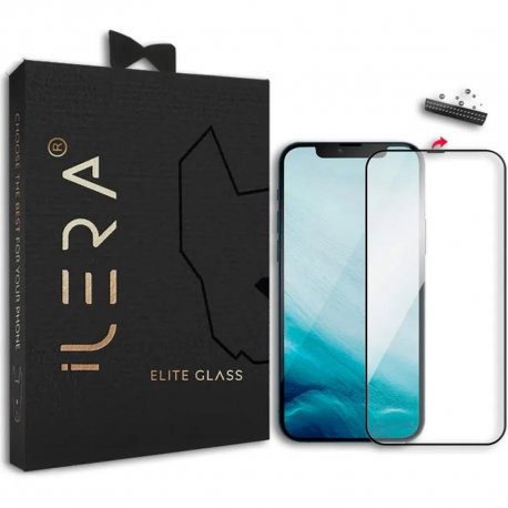 Защитное стекло iLera DeLuxe FullCover Glass с рамкой для iPhone 15 Pro (iLFCDL15Pr)