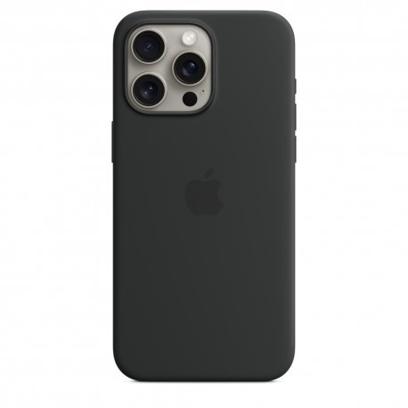 Чохол Apple iPhone 15 Pro Max Silicone Case with MagSafe Black (MT1M3)