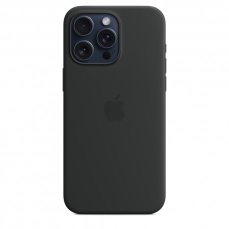 Чехол Apple iPhone 15 Pro Max Silicone Case with MagSafe Black (MT1M3)