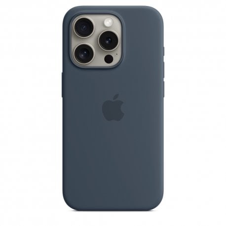 Чехол Apple iPhone 15 Pro Silicone Case with MagSafe Storm Blue (MT1D3)