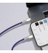 Кабель Baseus Cafule Metal Type-C to Lightning PD 20W (2m) Purple (CATLJK-B05)