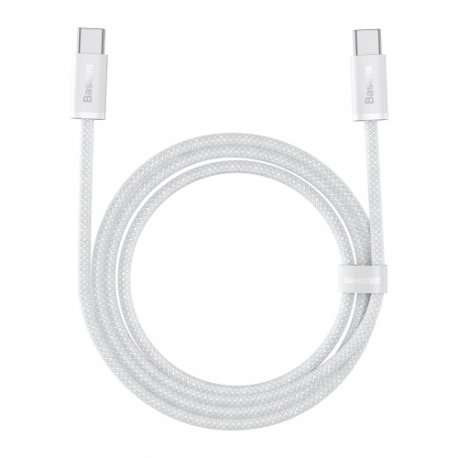 Кабель Baseus Dynamic Series Fast Charging Type-C to Type-C 100W (2m) White (CALD000302)