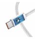 Кабель Baseus Dynamic Series Fast Charging Type-C to Type-C 100W (2m) White (CALD000302)