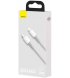 Кабель Baseus High Density Braided Type-C to Lightning PD 20W (2m) White (CATLGD-A02)