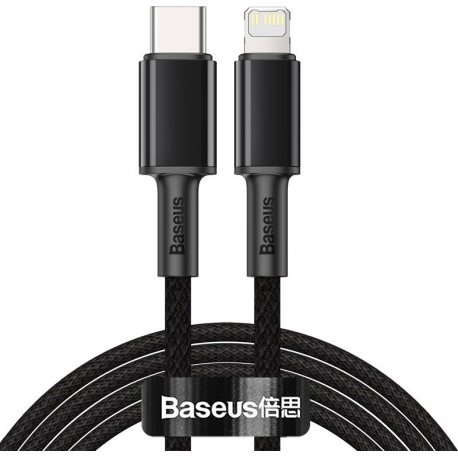 Кабель Baseus High Density Braided Type-C to Lightning PD 20W (2m) Black (CATLGD-A01)