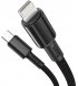 Кабель Baseus High Density Braided Type-C to Lightning PD 20W (2m) Black (CATLGD-A01)