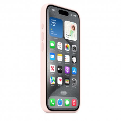 Чохол Apple iPhone 15 Pro Silicone Case with MagSafe Light Pink (MT1F3)