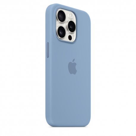 Чехол Apple iPhone 15 Pro Silicone Case with MagSafe Winter Blue (MT1L3)