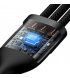 Кабель Baseus Flash Series 2 3-in-1 (Micro USB+Lightning+Type-C) 100W (1.5m) Black (CASS030201)