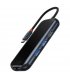 HUB Baseus Baseus AcmeJoy 5in1 (Type-C to 2xUSB3.0 + USB2.0 + Type-C PD&Data) Dark Dray (WKJZ010113)