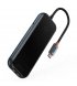 HUB Baseus Baseus AcmeJoy 5in1 (Type-C to 2xUSB3.0 + USB2.0 + Type-C PD&Data) Dark Dray (WKJZ010113)