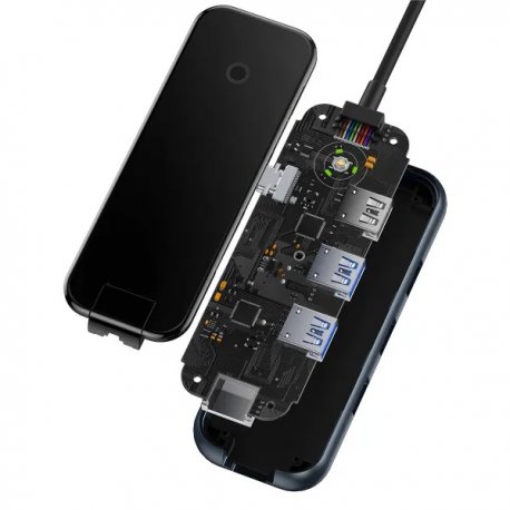 HUB Baseus AcmeJoy 5in1 (Type-C to 2xUSB3.0 + USB2.0 + Type-C PD&Data) Dark Dray (WKJZ010113)