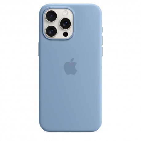 Чехол Apple iPhone 15 Pro Max Silicone Case with MagSafe Winter Blue (MT1Y3)