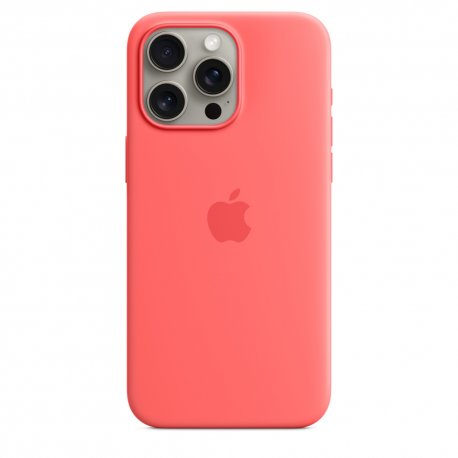 Чехол Apple iPhone 15 Pro Max Silicone Case with MagSafe Guava (MT1V3)