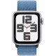 Apple Watch SE 2023 40mm (GPS) Silver Aluminum Case w. Winter Blue Sport Loop (MRE33QP/A)