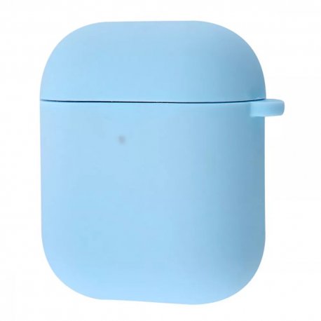 Чехол Silicone Case Full with Carbine для Airpods 1/2 Turquoise