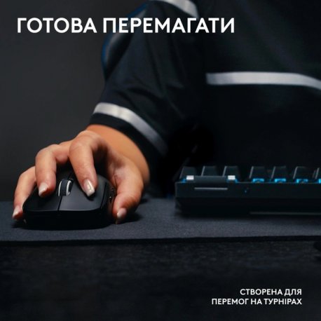 Миша ігрова бездротова Logitech G Pro X Superlight 2 Lightspeed Wireless Black (910-006630)