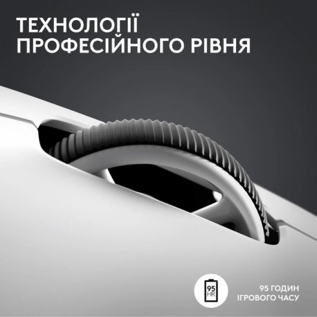 Миша ігрова бездротова Logitech G Pro X Superlight 2 Lightspeed Wireless White (910-006638)