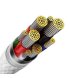 Кабель Baseus Cafule Glimmer Series Fast Charging Type-C to Type-C 100W (1m) White (CADH000702)