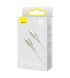 Кабель Baseus Cafule Glimmer Series Fast Charging Type-C to Type-C 100W (1m) White (CADH000702)