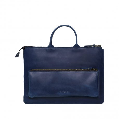 Чохол шкіряний Incarne Maryland для MacBook Air 13 (2018-2023)/Pro 13 (2016-2023) Blue