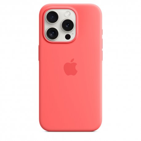 Чехол Apple iPhone 15 Pro Silicone Case with MagSafe Guava (MT1G3)