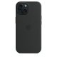 Чехол Apple iPhone 15 Silicone Case with MagSafe Black (MT0J3)