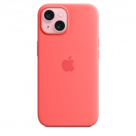 Чехол Apple iPhone 15 Silicone Case with MagSafe Guava (MT0V3