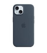 Чехол Apple iPhone 15 Silicone Case with MagSafe Storm Blue (MT0N3)