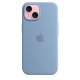 Чехол Apple iPhone 15 Silicone Case with MagSafe Winter Blue (MT0Y3)