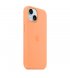 Чехол Apple iPhone 15 Silicone Case with MagSafe Orange Sorbet (MT0W3)