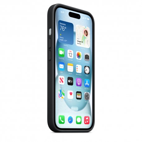 Чехол Apple iPhone 15 FineWoven Case with MagSafe Black (MT393)