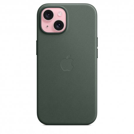 Чохол Apple iPhone 15 FineWoven Case with MagSafe Evergreen (MT3J3)