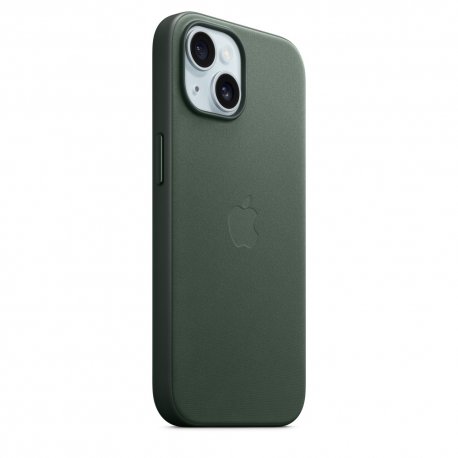 Чохол Apple iPhone 15 FineWoven Case with MagSafe Evergreen (MT3J3)