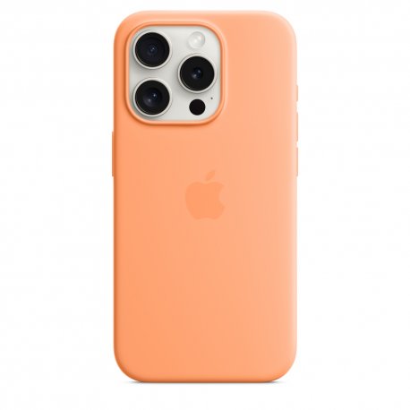 Чохол Apple iPhone 15 Pro Silicone Case with MagSafe Orange Sorbet (MT1H3)