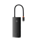 HUB Baseus Lite Series 5-in-1 (Type-C to HDMI+3xUSB 3.0+PD) Black (WKQX040001)