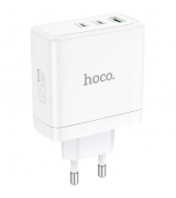 Сетевое зарядное устройство Hoco N30 PD65W(2Type-C/1USB) White