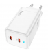 Сетевое зарядное устройство Hoco N23 PD45W Dual Port (2Type-C) White