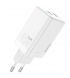 Мережевий зарядний пристрій Hoco N23 PD45W Dual Port (2Type-C) White
