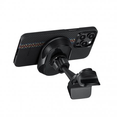 Автодержатель с беспроводной зарядкой Pitaka MagEZ Car Mount Pro 2 Car Vent Black (Tesla) (CM2302T)