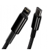 Кабель Baseus Tungsten Gold Fast Charging Type-C to Lightning PD 20W (2m) (Black) (CATLWJ-A01)