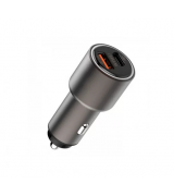 Автомобільний зарядний пристрій WIWU Quick Charge Dual PC100 2USB 3.0 +Type-C Black