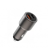 Автомобильное зарядное устройство WIWU Quick Charge Dual PC100 2USB 3.0 +Type-C Black