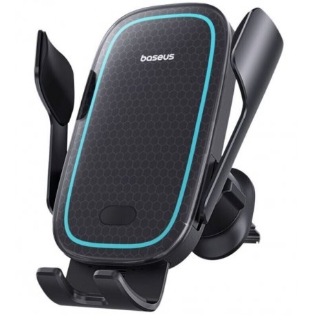 Автодержатель с БЗУ Baseus Milky Way Pro 15W Black (C40357000111-00)