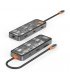 HUB WIWU Cyber CB008 8in1 Type C (3xUSB3.0+PD100W+Type-C+4KHDMI+RJ45+SD+microSD (Space Gray)