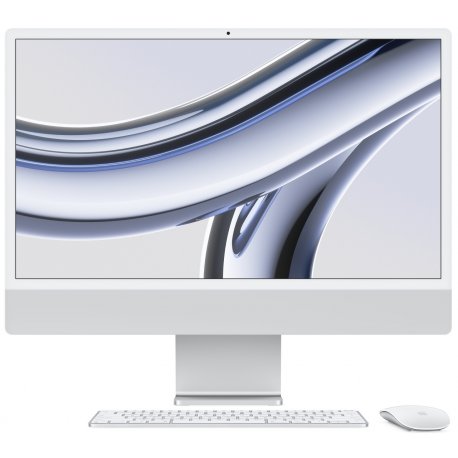 Apple iMac 24" 4.5К M3 Chip 8/256GB 8GPU 2023 Silver (MQR93)